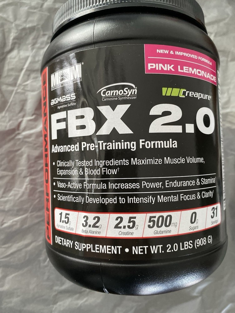 Advanced Performance Pre Workout 2 LBS Formula Pink Lemonade Ex:04/27 FBX 2.0