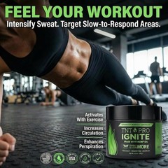 TNT Pro Sweat Cream – 6.5oz Firming Pre-Workout Hot Gel for All Skin Types
