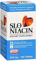 Mission Pharmacal Slo-niacin 500 mg, 100 Tablet