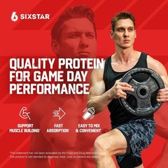 Post-Workout SIXSTAR Whey Protein with Immune Support – 30g Protein, 1.8 lbs