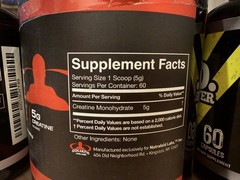 Goliath Labs N.O. Monster Capsules & Creatine Monohydrate Muscle Growth Bundle