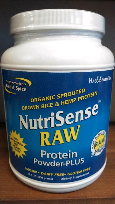 NutriSense Raw Brown Rice & Hemp Protein Powder Plus 28.2 oz 04/18