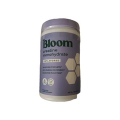 Bloom Nutrition Creatine Monohydrate Powder Unflavored 40 Servings 7.3oz exp2/27