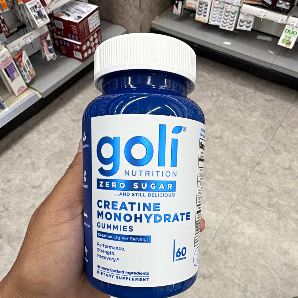 Goli Nutrition Zero Sugar Creatine Monohydrate Gummies, 60 Count