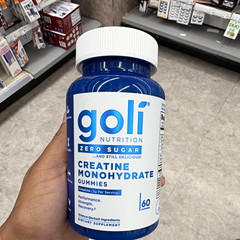 Goli Nutrition Zero Sugar Creatine Monohydrate Gummies, 60 Count