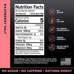LMNT Zero Sugar Electrolytes Drink Mix – Raspberry Salt | 30 Count