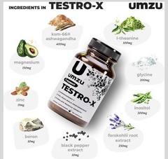 UMZU Testro-X Men’s Supplement – 90 Capsules – Boosts Energy & Muscle Recovery