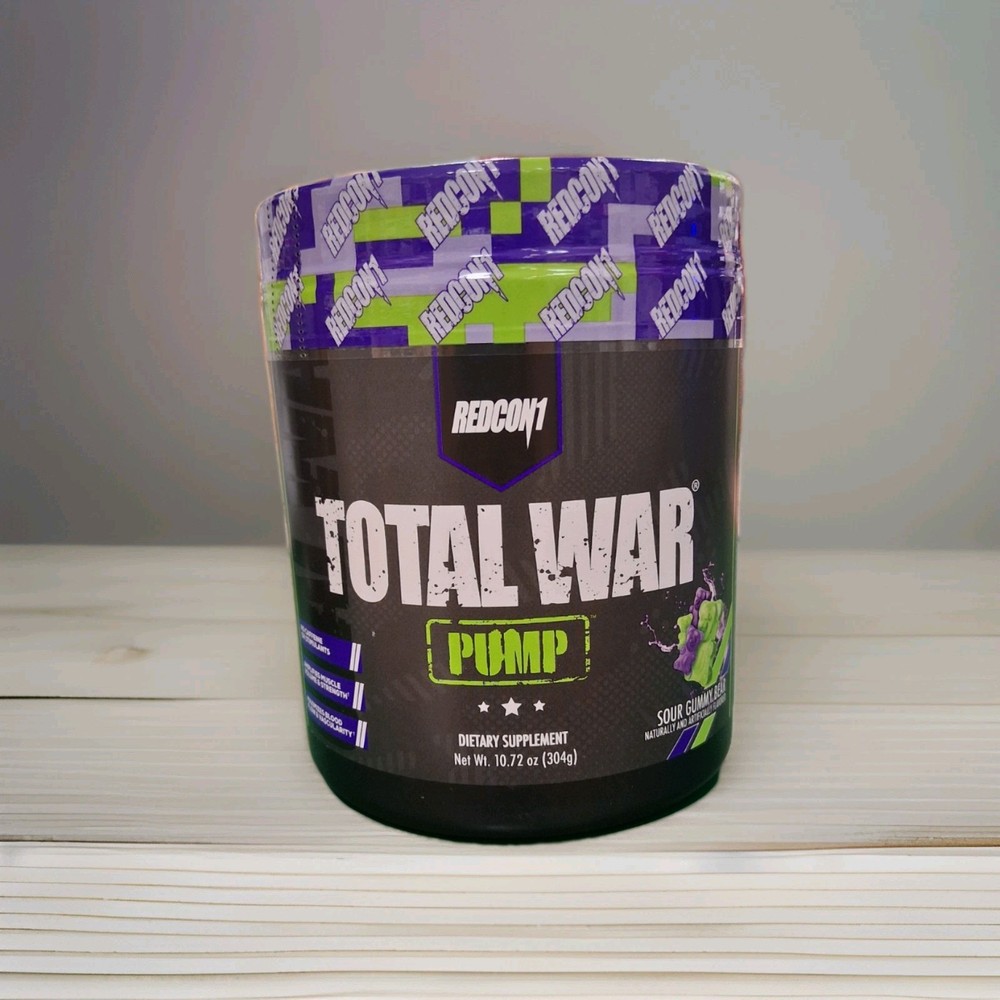 REDCON1 – TOTAL WAR PUMP STIM FREE PRE WORKOUT – SOUR GUMMY BEAR (40 SERVING)