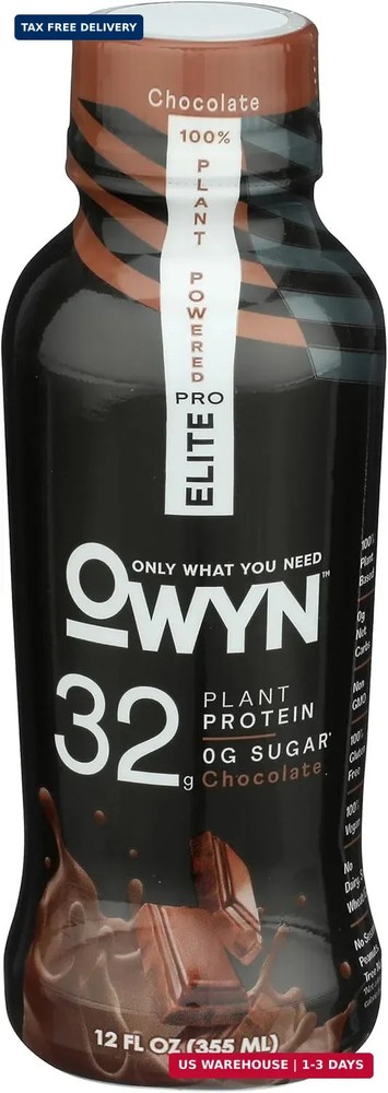 Owyn Chocolate Pro Elite Plant Protein Shake, 12 FZ