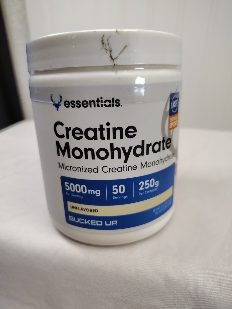 Bucked Up Creatine Monohydrate Micronized 50 Servings Powder Essential 12/2028