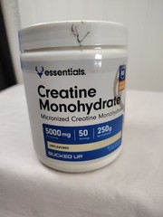 Bucked Up Creatine Monohydrate Micronized 50 Servings Powder Essential 12/2028