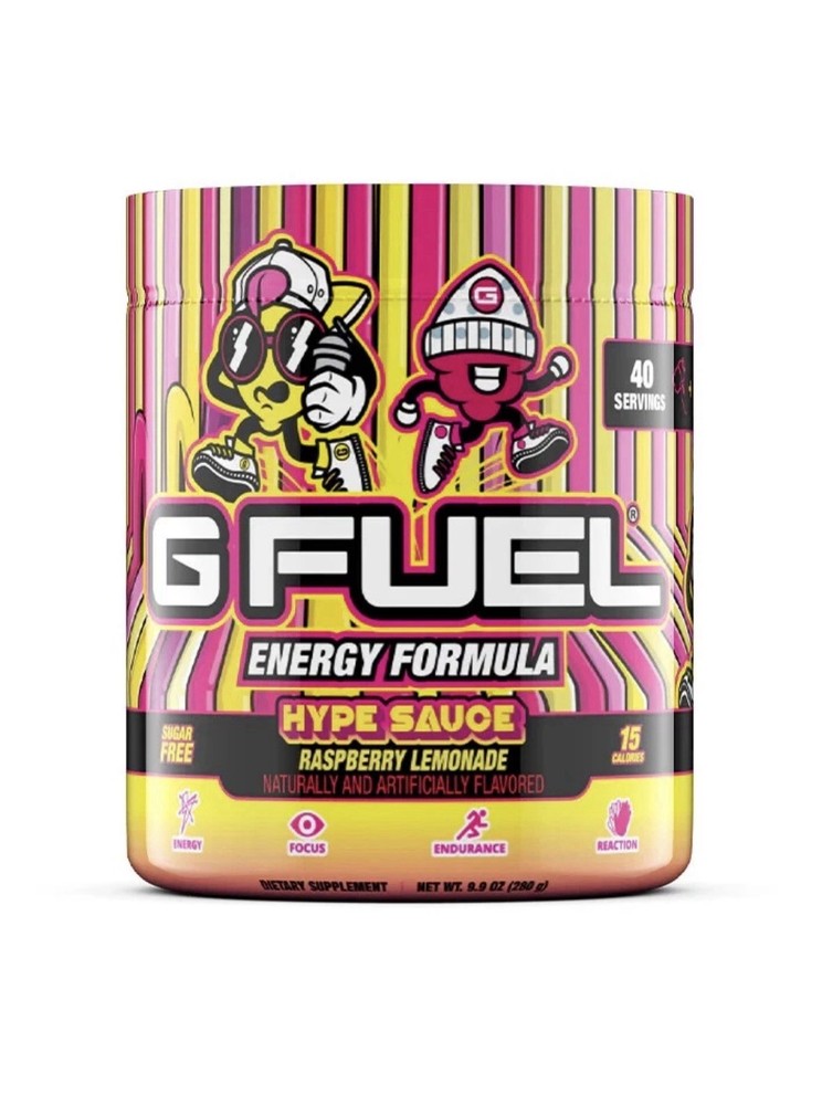 G Fuel Hypesauce Raspberry Lemonade GFuel 40 Servings Exp: 8/27