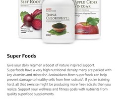 Gnc SuperFoods SPIRULINA 120 Capsules (120 Servings) Whole Plant BEST BY 05/26
