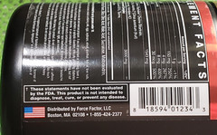 Force Factor – VOLCANO FURY Pre-Workout – Fruit Punch – 30 Serv – Exp 3/2026