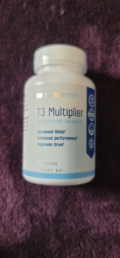 Supernatural T3 MULTIPLIER (30 Caps) Testosterone & Libido Booster – 12/2025!