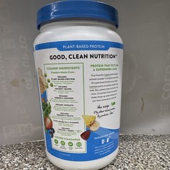 Orgain Organic Vegan Plant Protein Powder 50 Superfoods Vanilla Bean No Soy