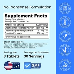 Creatine Pills 5g 3X Pure Creatine Monohydrate Pills Pre Workout Bulk Muscle …