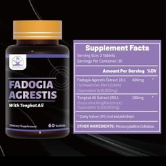 Fadogia Agrestis Longjack 2 Pack 2 Month Supply ENERGY and Test Boost