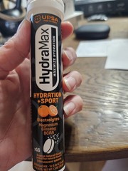 UPSA HydraMax Electrolyte Tablets Orange 16ct Exp 08/2027