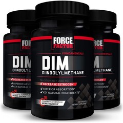 Force Factor Dim 3-Pack Pills To Decrease Estrogen In Men Diindolylmethane