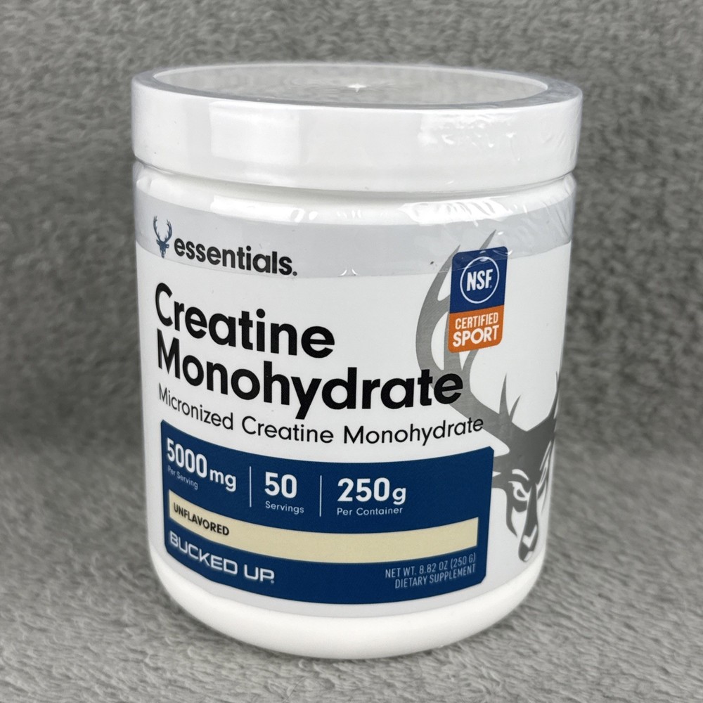 Bucked Up Pure Micronized Creatine Monohydrate – 50 Servings – 07/27