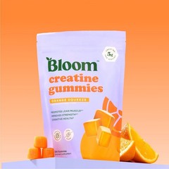 BLOOM NUTRITION Creatine Monohydrate Gummies – Orange Squeeze – 36ct/12 Servings