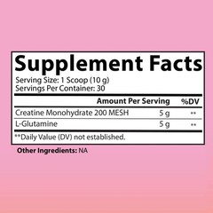 Better Booty Glute Scoop Creatine for Women Creatine + L’Glutamine Amino Acid…