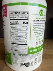 Orgain Organic Protein Powder Vanilla Bean 2.74lb (11/26)