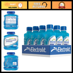 Electrolyte Drink Pack of 12 – Blue Raspberry Flavor, Hydration & Recovery, 21 F