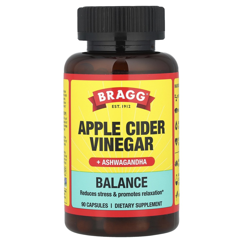 Apple Cider Vinegar + Ashwagandha, 90 Capsules