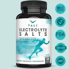 VALI Electrolyte Salts Rapid Oral Hydration Replacement Support – 120 Veg. Caps