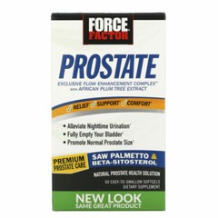 Force Factor Prostate – Prostate Support w/ Beta-Sitosterol & Saw Palmetto
