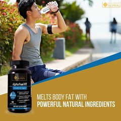 2 Bottles Testosterone Booster Alpha Fuel XT Naturally Increases Strength