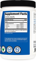 BCAA Powder 2:1:1 (Unflavored, 60 Servings) – Vegetarian, Non-Gmo, Gluten Free,