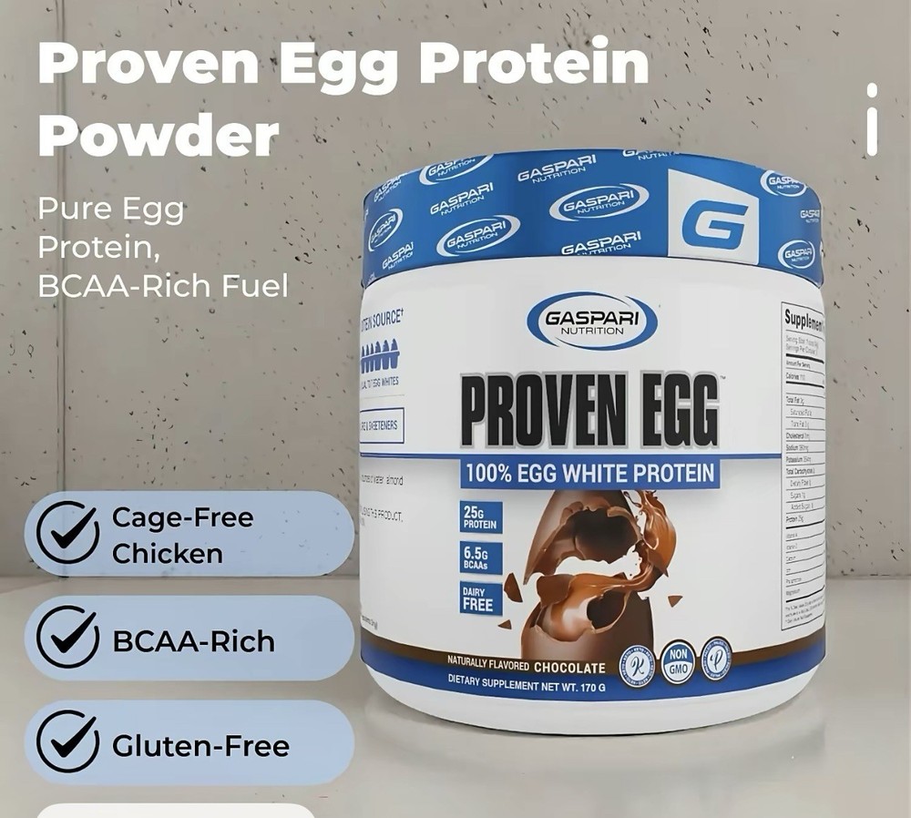 Gaspari Nutrition Proven Egg – 100% Egg White Protein 170g – Brand New Sealed