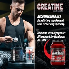 Myogenix Creatine Monohydrate – Pure Creatine Powder for Strength & Endurance…