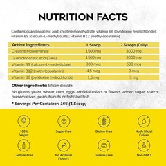 CreGAAtine Ultimate Creatine + GAA 500g 166 Servings Muscle Strength…