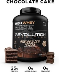Revolution Nutrition High Whey Protein Powder 6LB Whey Isolate Gluten Free Le…