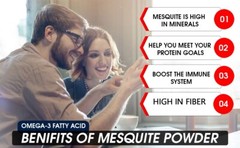 Mesquite Powder USDA Certified Organic Non GMO, Vegan Protein Superfood Natural