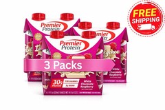 Premier Protein Indulgence Protein Shake, White Chocolate Raspberry, 12 Ct
