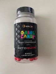Alpha Lion Gains Candy MitoBurn Workout & Endurance, 60 Capsules Exp 08/2026