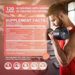 Creatine Monohydrate Gummies – Increase Strength and Build Muscle
