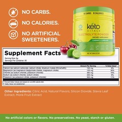 Keto Vitals Electrolyte Powder Cherry Limeade Energy Drink