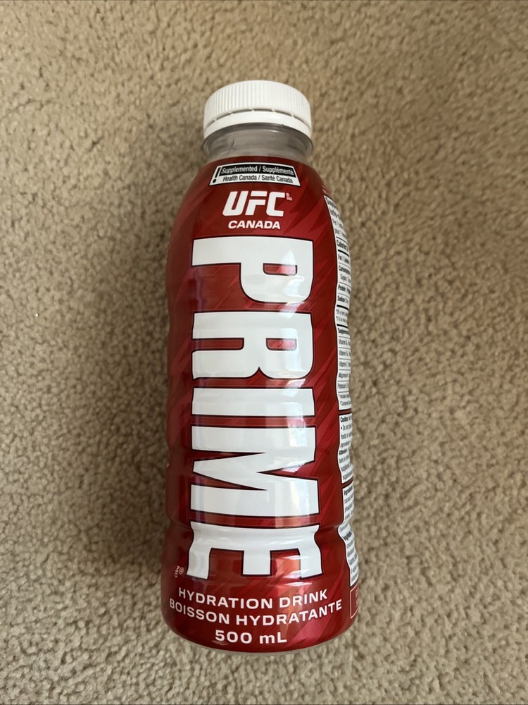 PRIME Hydration UFC International Fight Week 500ml Canada IN HAND Empty And Open