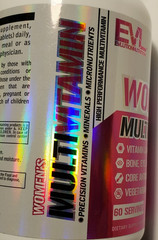 Evlution Nutrition WOMENS MULTIVITAMIN – 120 Tablets / 60 Servings – Exp 4/2027