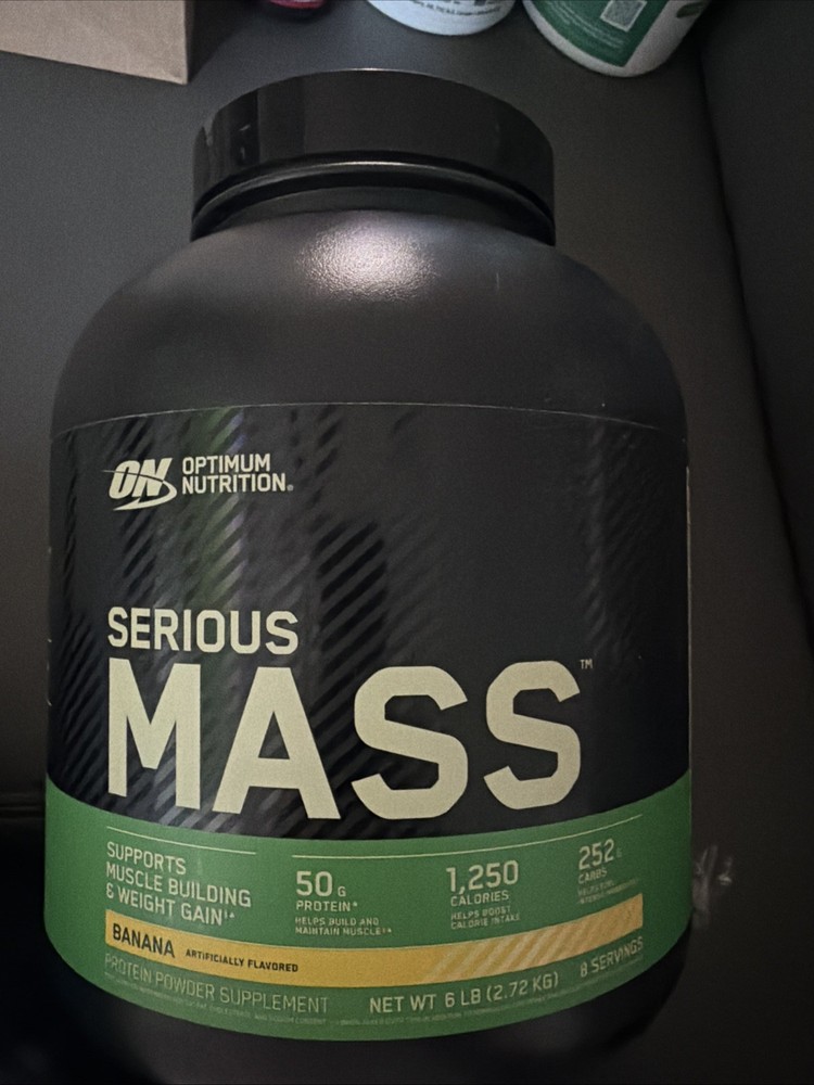 Optimum Nutrition Serious Mass High Protein Muscle BuildingBanana 6 Lbs Exp 8/27