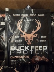 BUCKED UP BUCK FEED PROTEIN – Individual Travel Packet Samplers – 30 Pack