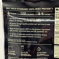 9X Optimum Nutrition Gold Standard 100% Whey Protein Powder 1 SERV STRAWBER B95