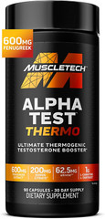 Thermogenic Testosterone Booster for Men, AlphaTest Thermo – T-Boost Mens Supple