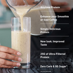 Isopure Zero Carb 100% Whey Protein Isolate Vanilla Protein Powder, 25g, 1 Lbs